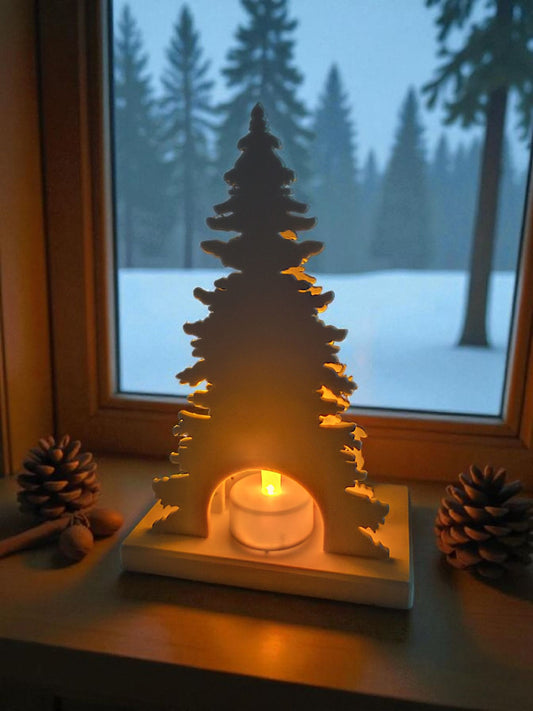 Christmas Scene Tealight Decor