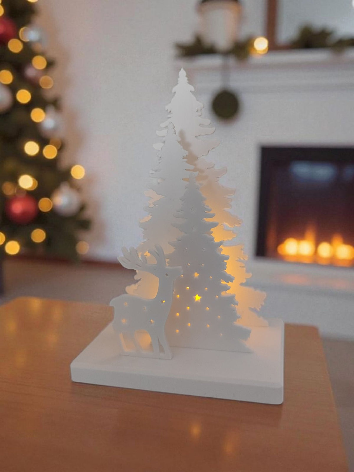 Christmas Scene Tealight Decor