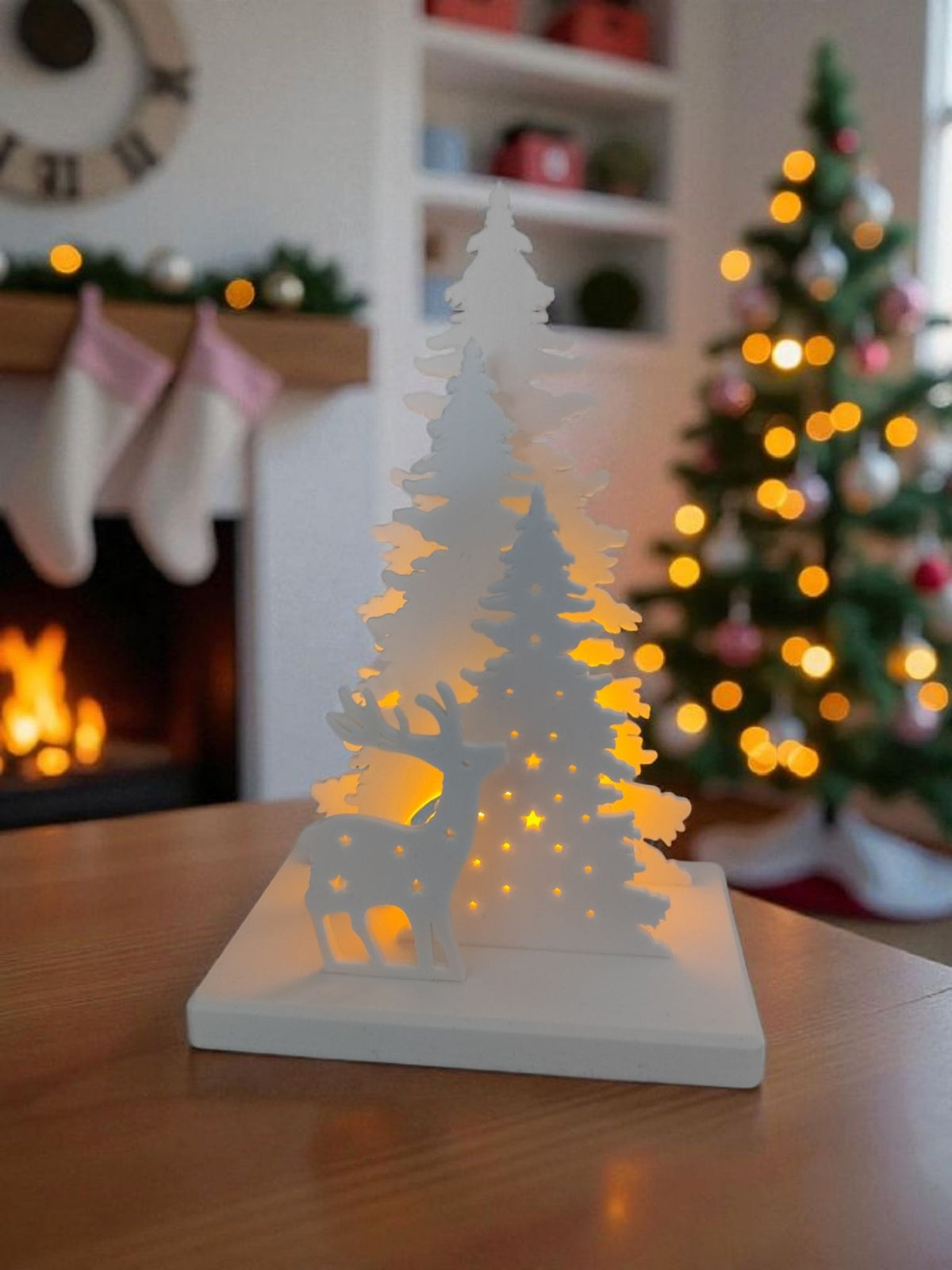 Christmas Scene Tealight Decor