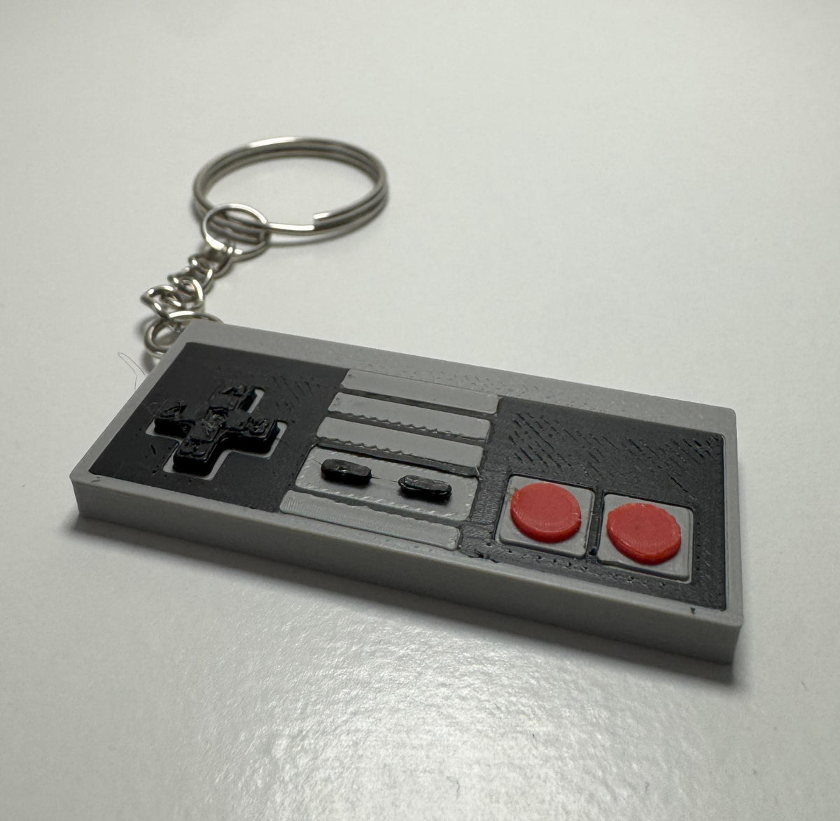 Nintendo NES Inspired Controller Keychain – 3D Printed Retro Gamer Gift