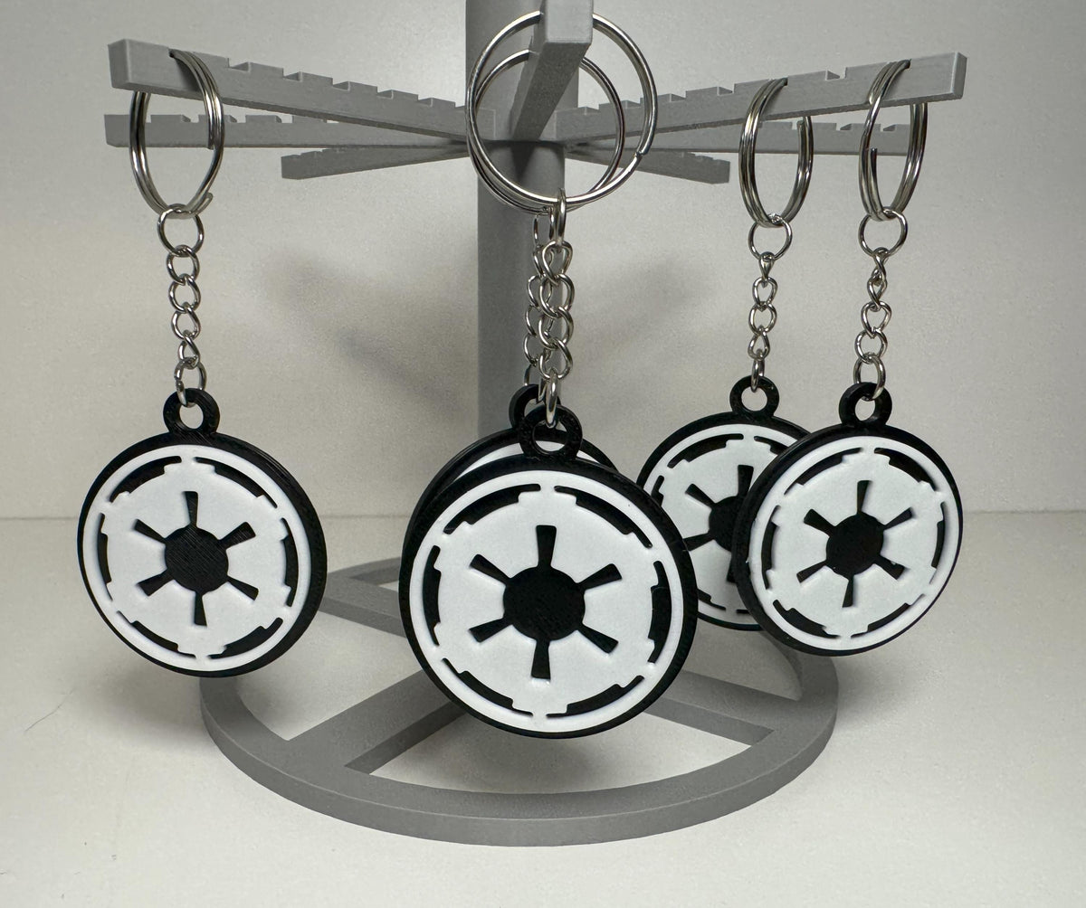 Star Wars Inspired Empire Logo Keychain – 3D Printed Fan-Made Design