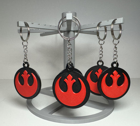 Star Wars Inspired Rebel Logo Keychain – 3D Printed Fan-Made Design