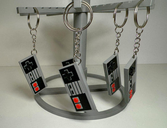 Nintendo NES Inspired Controller Keychain – 3D Printed Retro Gamer Gift