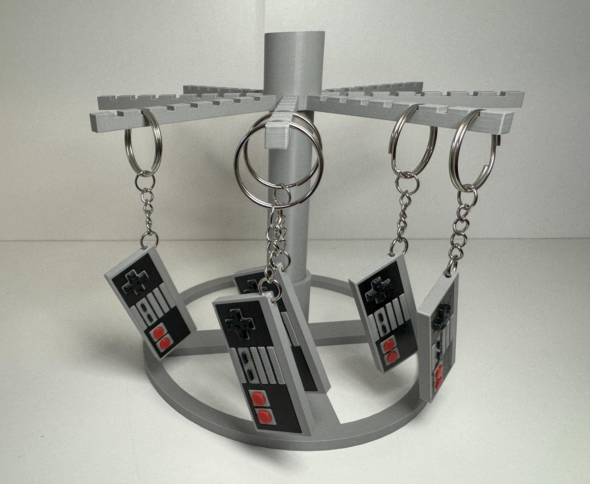 Nintendo NES Inspired Controller Keychain – 3D Printed Retro Gamer Gift