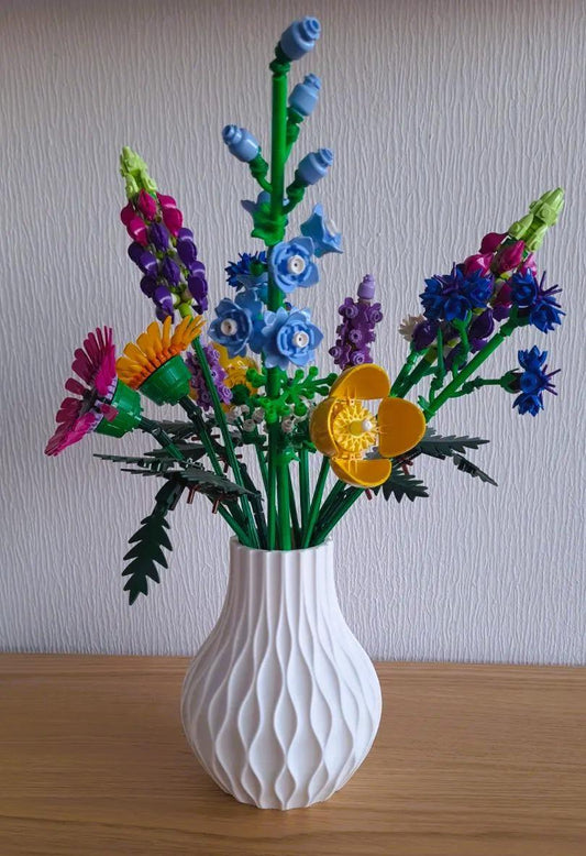 3D Printed Display Vase for LEGO® Flower Sets – Custom Colors Available