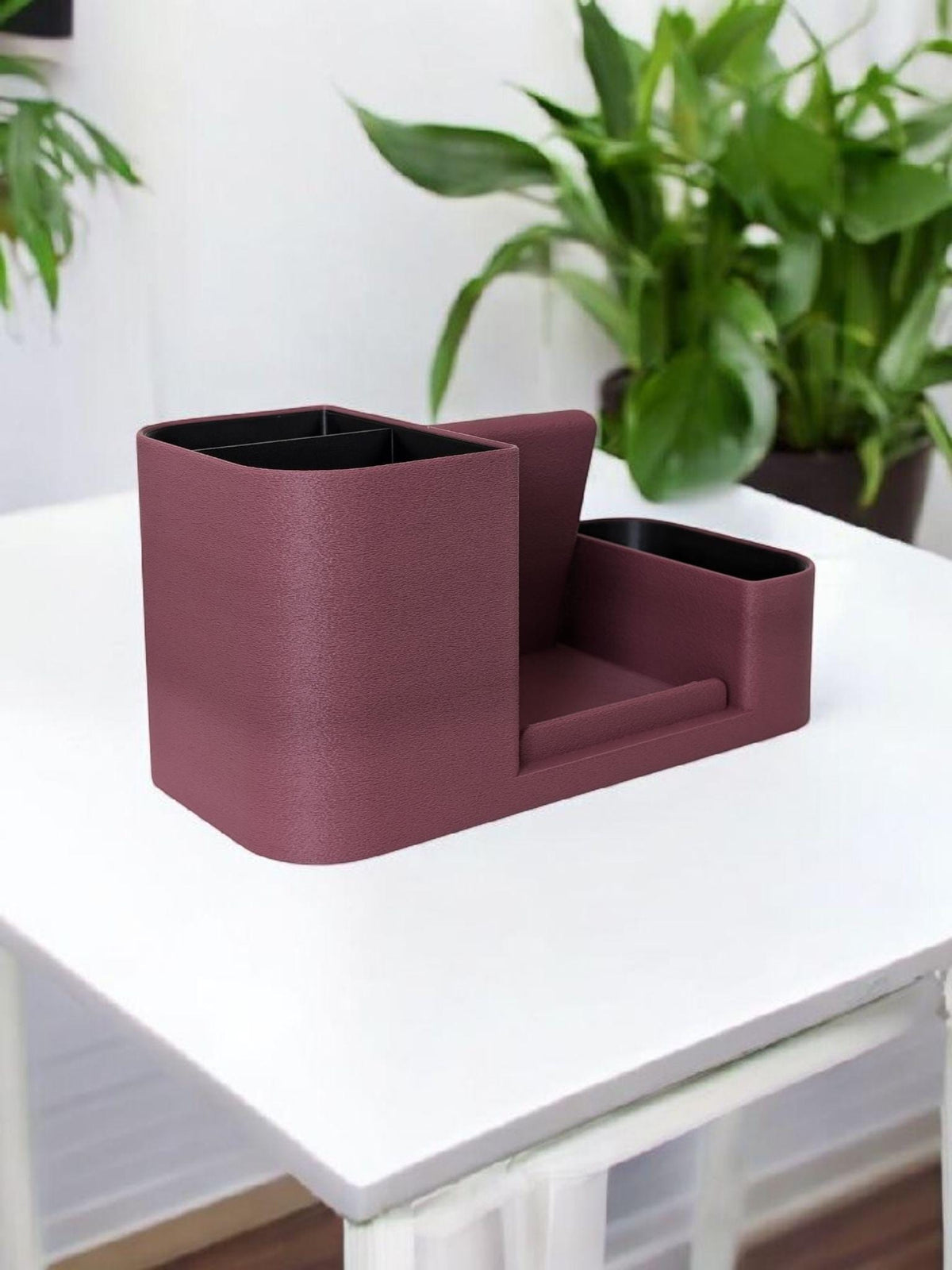 3D Printed Desk Organizer with Phone Holder | Minimalist Office Storage Hub
