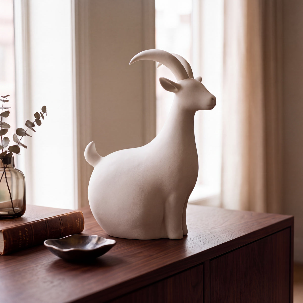 Minimalist Goat Figurine