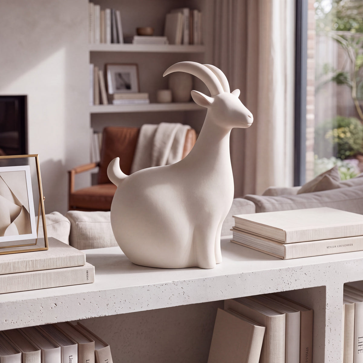 Minimalist Goat Figurine