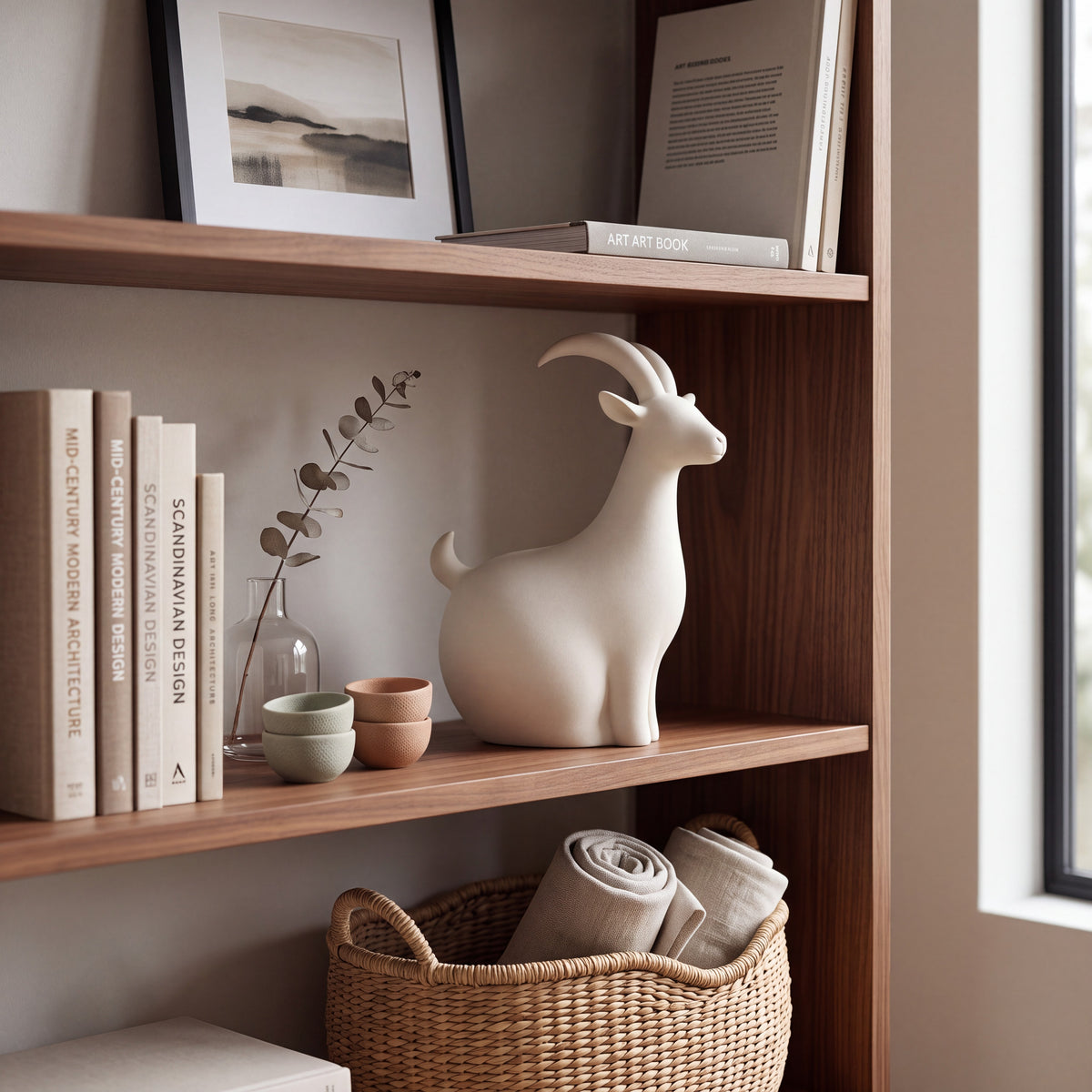 Minimalist Goat Figurine