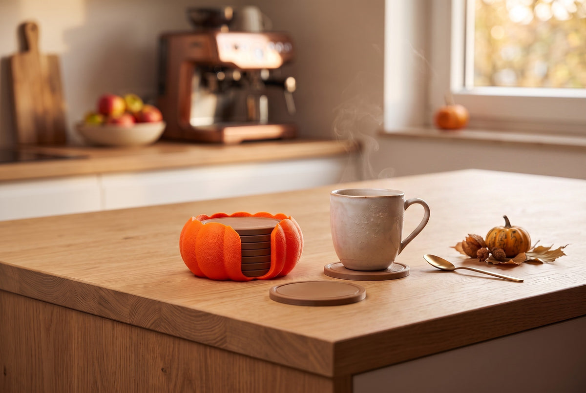 pumpkin coasters