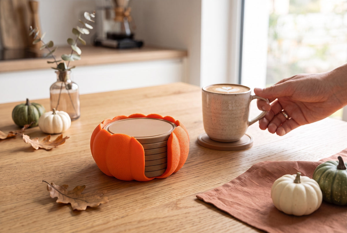 pumpkin coasters