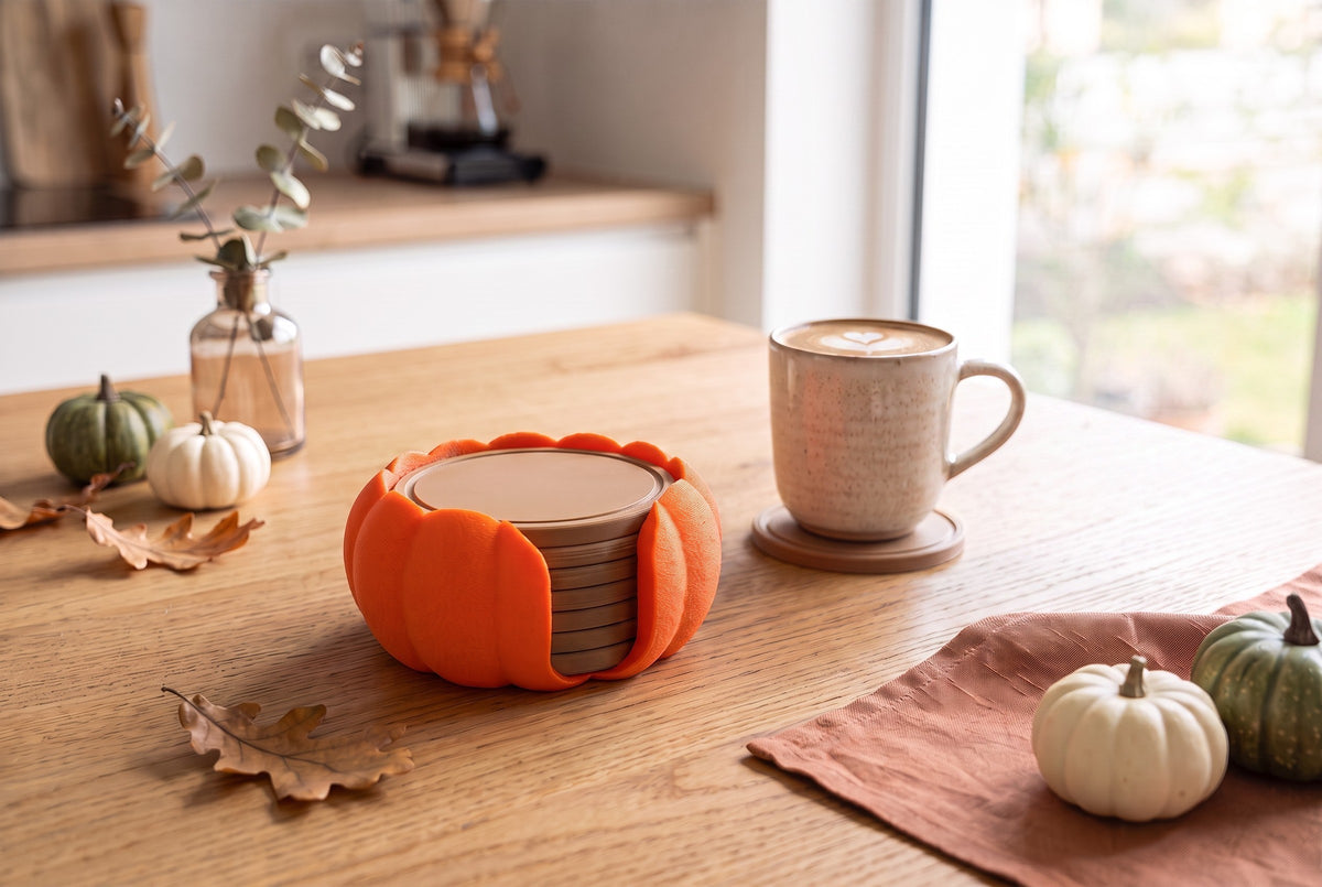 pumpkin coasters