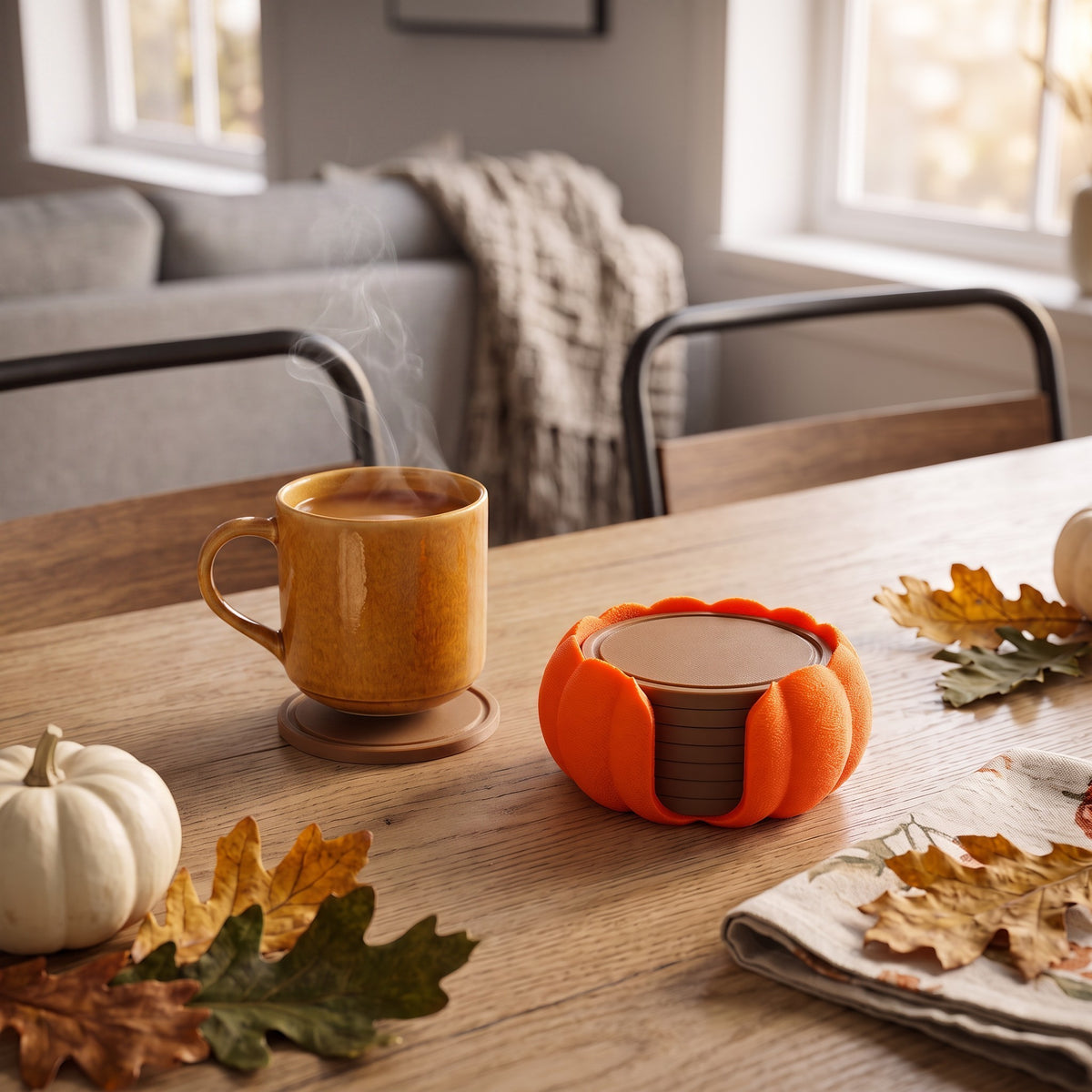 pumpkin coasters