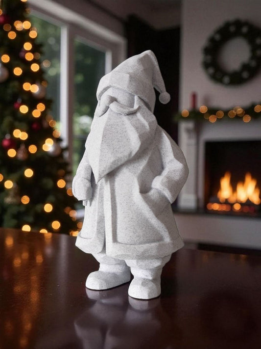 Minimalist Santa Claus Figure | Modern 3D Printed Christmas Decor, Holiday Gift