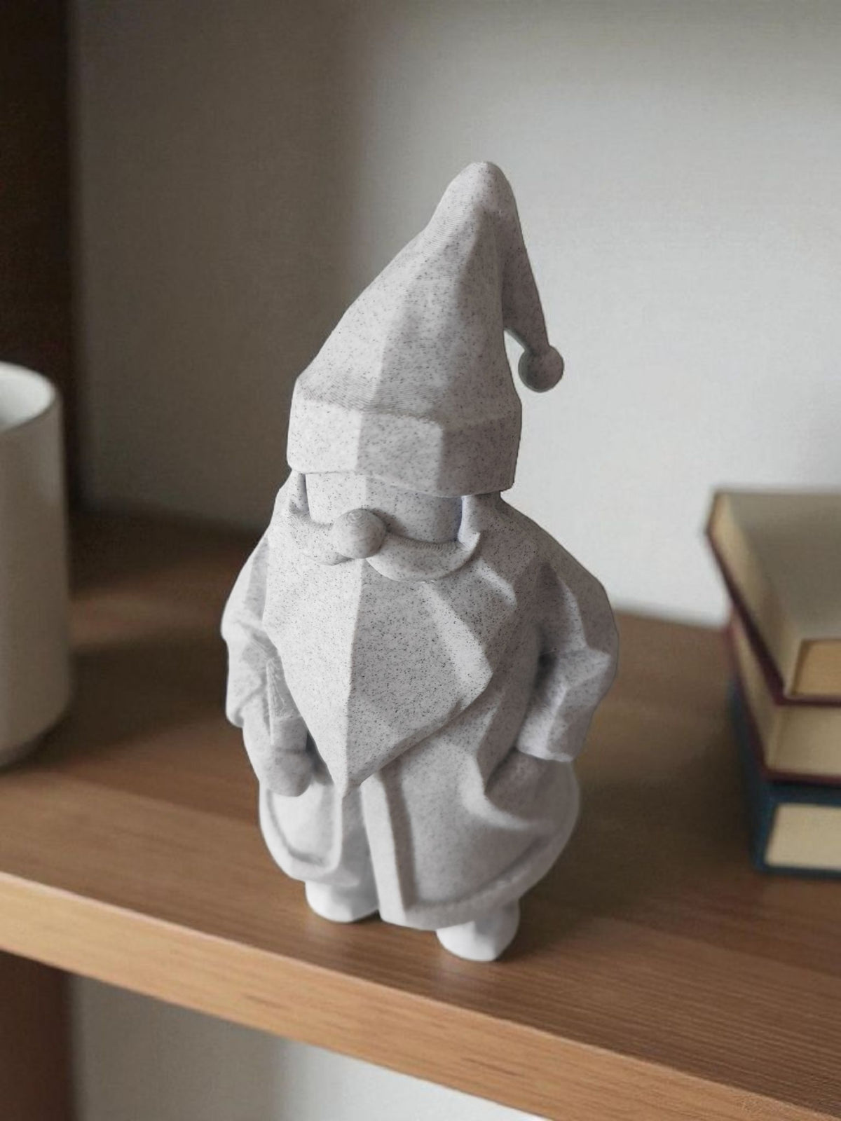 Minimalist Santa Claus Figure | Modern 3D Printed Christmas Decor, Holiday Gift