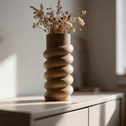 Textured Spiral Vase