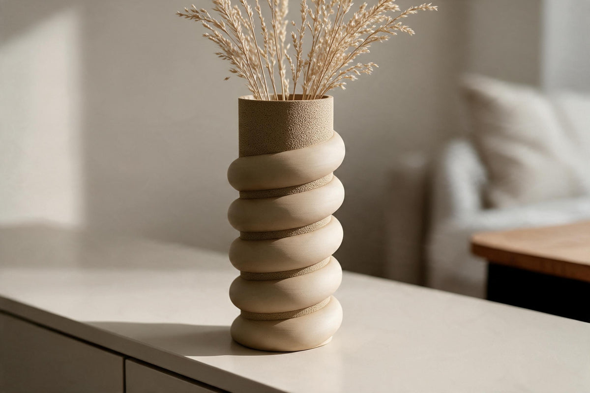 Textured Spiral Vase