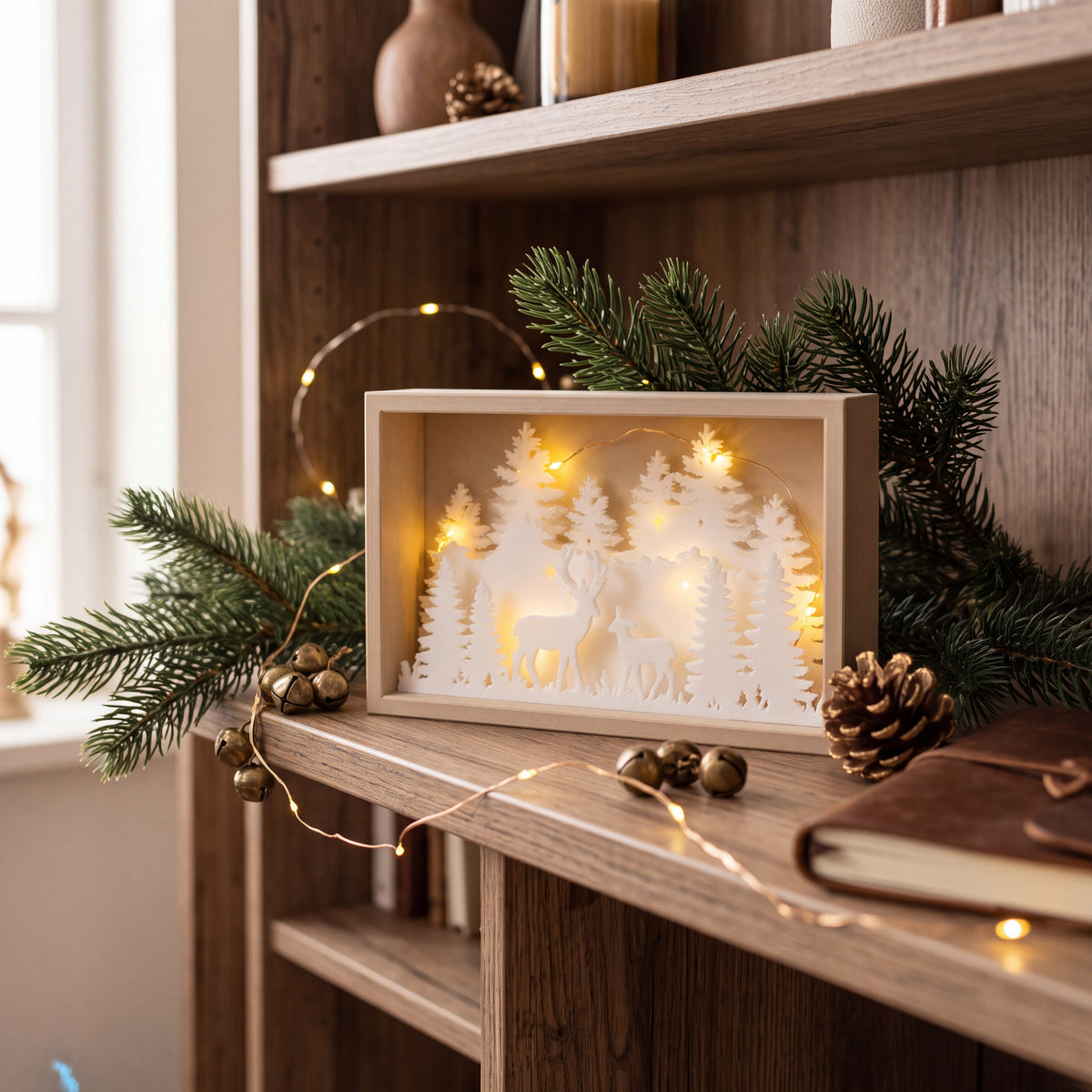 Winter Scene Shadow Box