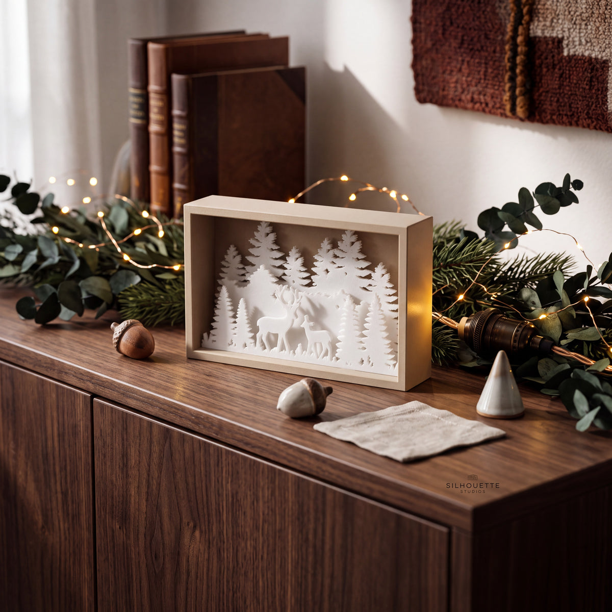 Winter Scene Shadow Box