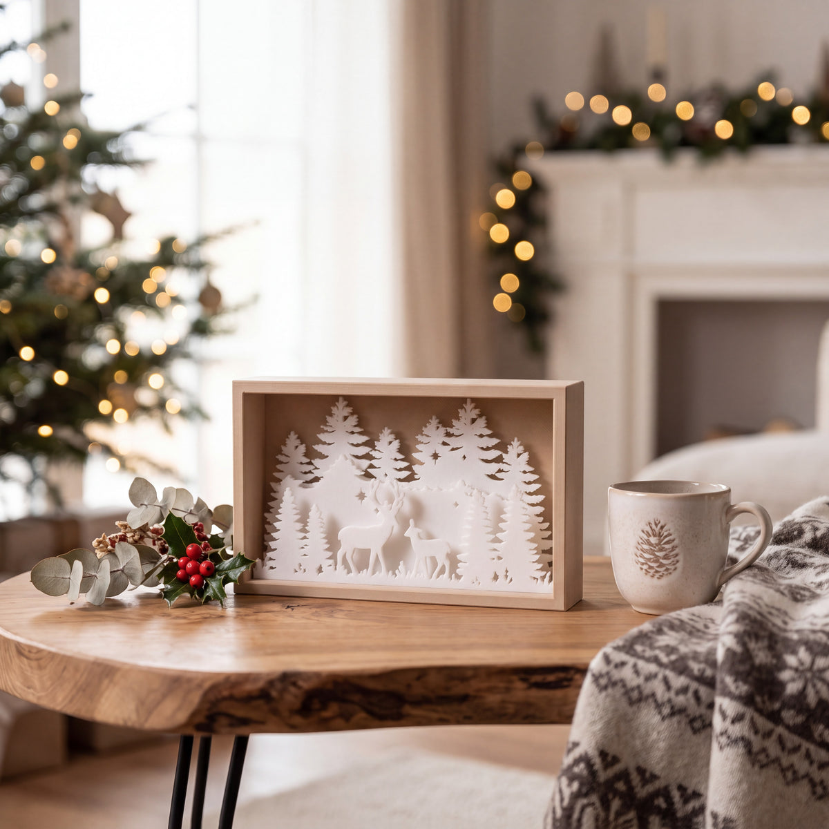 Winter Scene Shadow Box
