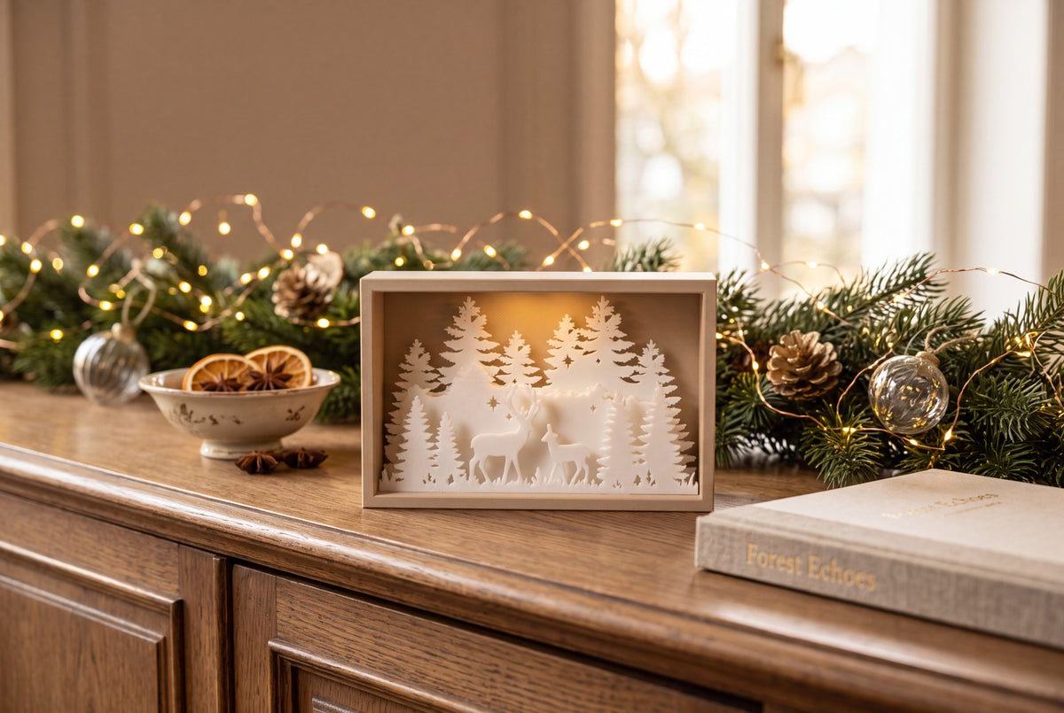 Winter Scene Shadow Box