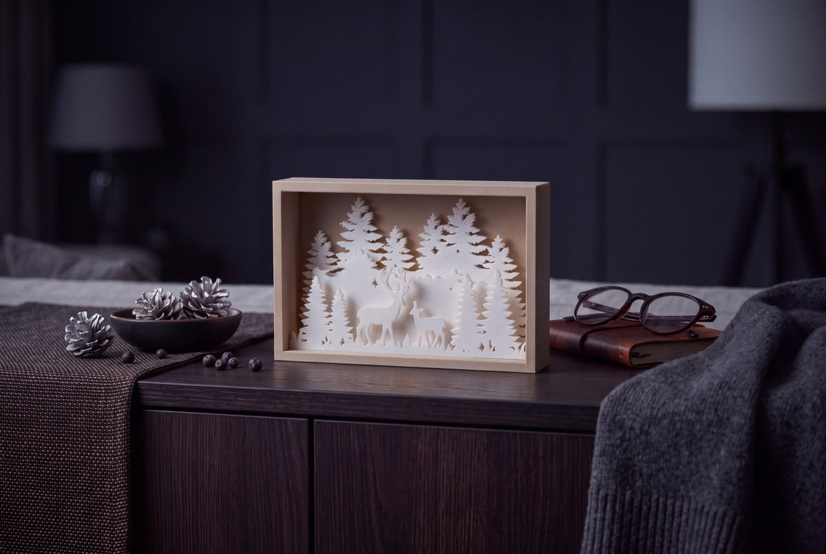 Winter Scene Shadow Box
